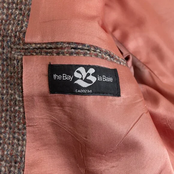 Vintage Harris Tweed Brown Wool Blazer 40R Handwoven Scotland - Picture 11 of 15